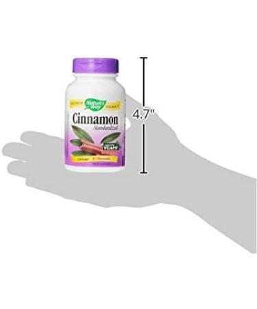 Nature's Way Cinnamon Vcaps 120 Count - Premium Herbal Supplement for Wellness - Buy Online on SooperMarket.com