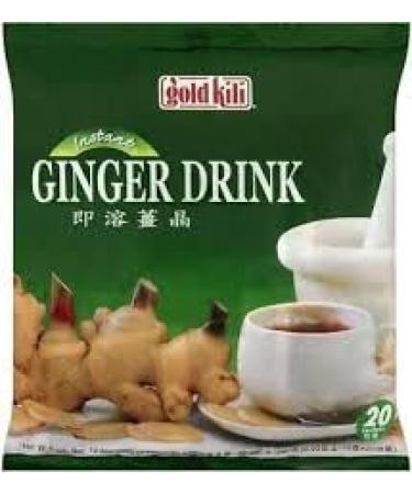 Gold Kili Ginger Drink - Packs of 20 Sachets (360gm) | Instant Ginger Tea Flavor
