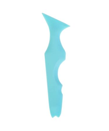 WOONEKY Silicone Beauty Ruler Eye Makeup Stencils Eyeliner Guard Travel Stuff Mascara Tool Girl Child Shield 15X4.15CM Blue