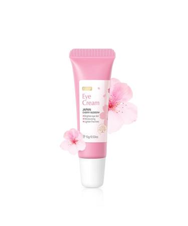 AKARY Cherry Blossom Eye Cream with Hyaluronic Acid  Lightweight Skincare Eye Cream for Dark Circles and Puffiness  Hydrating Under Eye Cream for All Skin Types  Cruelty-Free & Fragrance-Free