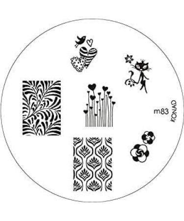 Konad stencil stamping stamping stencil M83