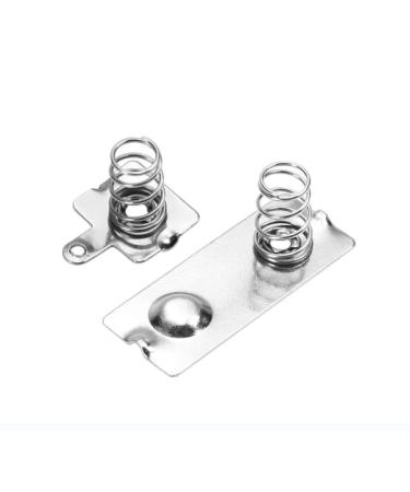 Fielect 30 Sets AA Battery Negative to Positive Conversion Spring Contact Plate 30Pcs AA Positive Negative