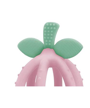 Itzy Ritzy Silicone Teething Ball & Training Toothbrush - BPA-Free Bitzy Biter Lemon-Shaped Teething Toy for Babies - Pink Lemonade - Buy Online on SooperMarket.com