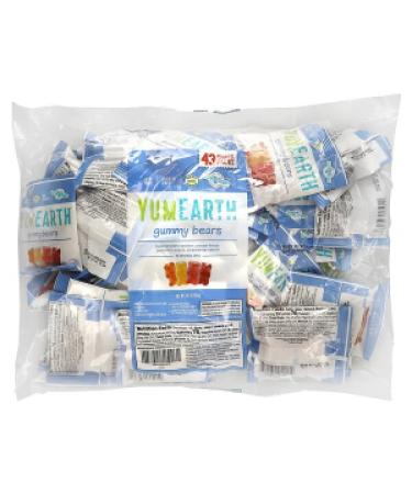 YumEarth Gummy Bears Assorted Flavors 50 Snack Packs 0.7 oz (19.8 g) Each