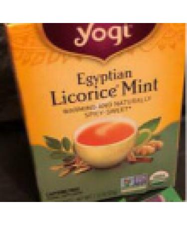 Yogi Tea Egyptian Licorice Mint Caffeine Free 16 Tea Bags 1.12 oz (32 g)