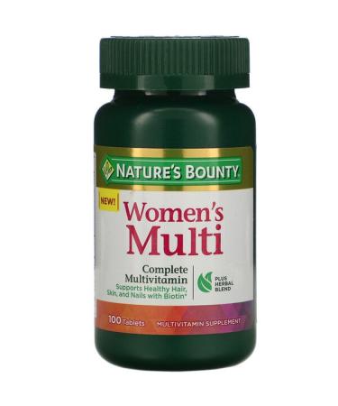 Nature's Bounty Women's Multi Complete Multivitamin 100 Tablets
