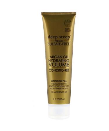 Deep Steep Argan Oil Hydrating Volume Conditioner Lusciously Full 10 fl oz (295 ml)