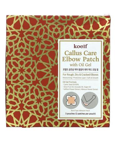 Koelf Callus Care Elbow Patch with Oil Gel 3 Pouches