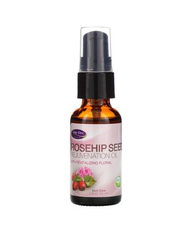 Life-flo Rosehip Seed Rejuvenation Oil with Revitalizing Floral 1 fl oz (30 ml)