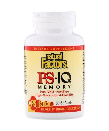 Natural Factors PS - IQ Memory 60 Softgels