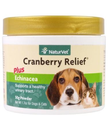 NaturVet Cranberry Relief Plus Echinacea For Dogs & Cats 1.7 oz (50 g) Powder
