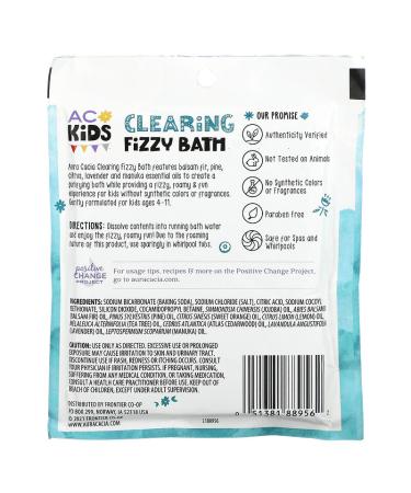 Aura Cacia Kids Clearing Fizzy Bath - 2.5 oz (70.9 g) | Fun & Soothing Bath Experience - Buy Online on SooperMarket.com