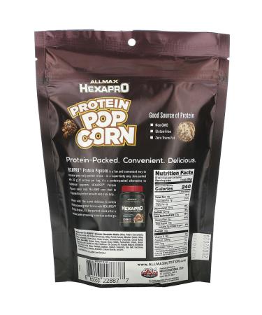 ALLMAX HEXAPRO Protein Popcorn - Dark Chocolate Sea Salt 3.88 oz | High-Protein Snack - Buy Online on SooperMarket.com