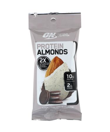 Optimum Nutrition Protein Almonds Cookies & Creme - 12 Pack, 1.5 oz (43g) Each | High-Protein Snack - Buy Online on SooperMarket.com