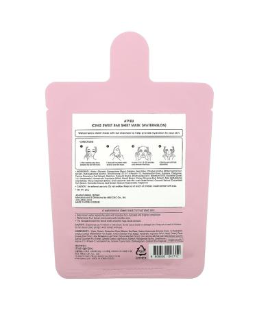 Pieu Icing Sweet Bar Watermelon Sheet Mask - 1 Sheet (0.74 oz) | Hydrating Beauty Treatment - Buy Online on SooperMarket.com