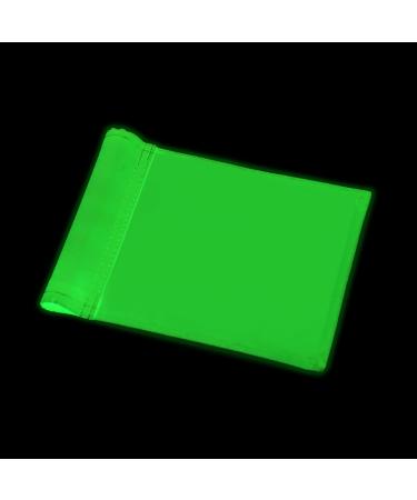 KINGTOP Fluorescent Glow Golf Flag Double Sided Glow-in-the-dark Putting Green Flags for Yard Novelty Backyard Light Storage Target Flag with Tube Insert Mini Pin Flag Measure 8" by 6" 1-Pack Glow Green- 1pk