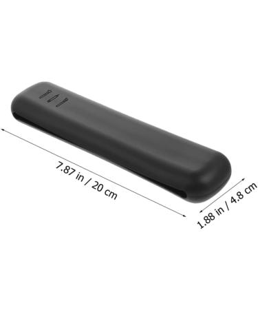 Mikinona 1set Powder Puff Storage Box Make up Travel Egg Rack Silica Gel Black 20X4.8CM - Buy Online on SooperMarket.com