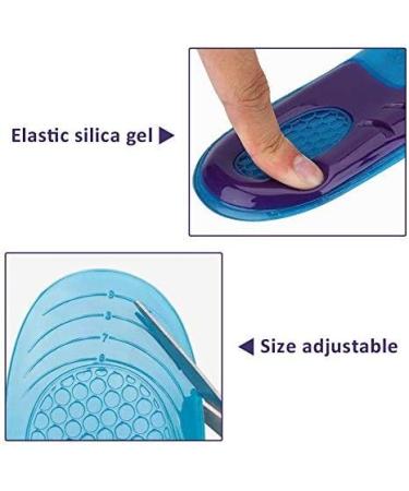 Alomejor Gel Sport Insoles for Men & Women - Orthopedic Shockproof Deodorant Silicone Inserts | Comfortable Inserts S (33-37) - Buy Online on SooperMarket.com