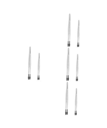 Beavorty 8 Stk Stamp Clip Tool tweezers for tinkering sticker tweezers stamp collector tweezers stamp tweezers made of stainless steel jewelry applications martensitic stainless steel 15.20x1.00cmx4PCs as shown x 4 pieces