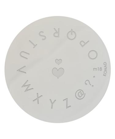 Konad stencil stamping stamping stencil M18