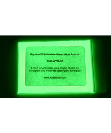 Glow in The Dark Pigment Powder - Neutral and Fluorescent color for Art Painting  Fine Art  Nail Art Paint  and DIY Crafts - Non-Toxic  Long Lasting 10+ Color Options - (1 Ounce/30 Grams) Neutral Green 1 Ounce (Pack of 1...