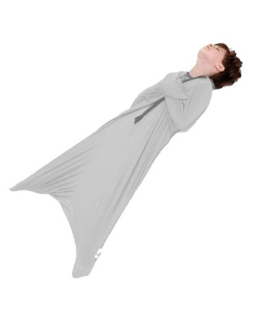 ZYUBOESO Sensory Body Sock for Kids Full Body Wrap Stretchy Body Sox Easy to Wash Breathable to Relieve Stress for Children with Autism Anxiety (Color : Silver grey Size : XL/X-Large) XL/X-Large Silver Grey