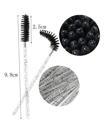 Rofitbest Disposable Crystal Eye Brush - 50pcs Black Mascara & Eyelash Applicator Sticks for Perfect Eye Makeup - Buy Online on SooperMarket.com
