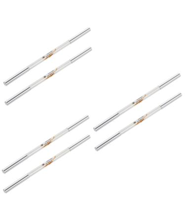 Beavorty 6 pcs Double-Headed Eyebrow Pencil gray eyebrow pencils Eyebrow Brush eyebrow powder wild