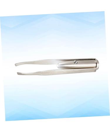 HAPINARY Stainless Steel Tweezers Led Light Eyelash Tweezer Led Eyebrow Tweezer Eyebrow Hair Removal Tweezer Lash Tweezer - Buy Online on SooperMarket.com