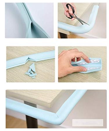 M2cbridge U Shape Extra Thick Furniture Table Edge Protectors Foam Baby Safety Bumper Guard 6.5 Ft (Black) - Buy Online on SooperMarket.com