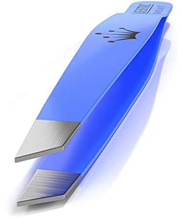 Majestic Bombay Slant Tweezers | Precision Surgical Tweezers for Ingrown Hair & Splinter Removal | Ideal for Facial & Eyebrow Grooming | Best Tweezers for Chin Hair & Plucking - Women & Men - Buy Online on SooperMarket.com