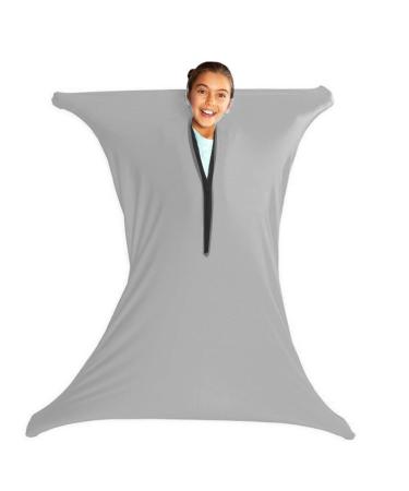 Body Sock Sensory Sox Deep Pressure Stimulation Suitable age 3-18 sensory durable seams asd child stretchy for Children and Adults with Sensory Proceessing Disorders or Autism ( Color : Gray A Size M/Medium-69*119cm Gray a