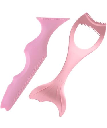 FOMIYES 2pcs Eyeliner Stencils Reusable Eye Stencils Makeup Tool Eyeliner Applicator Guide 3 in 1 Mascara Stencils Tool Eyelash Aids