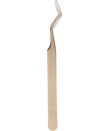 Professional Stainless Steel Eyelash Extension Tweezers - Durable & Precision Beauty Tools - Golden Edition - Buy Online on SooperMarket.com