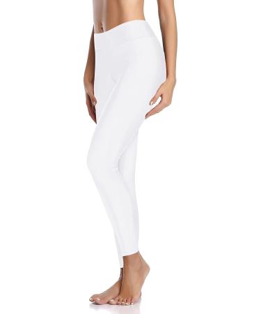 Holipick Women's High Waisted Swim Pants UPF 50+ - White, Small - Buy Online on SooperMarket.com