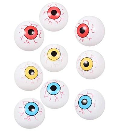 Greenbrier Eyeball ping Pong Balls for Halloween or Table Tennis, 2 Colors, 24 PCS Total