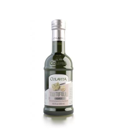 Colavita Tartufolio Condiment, White Truffle Flavored Extra Virgin Olive Oil, 8.5oz Glass Bottle
