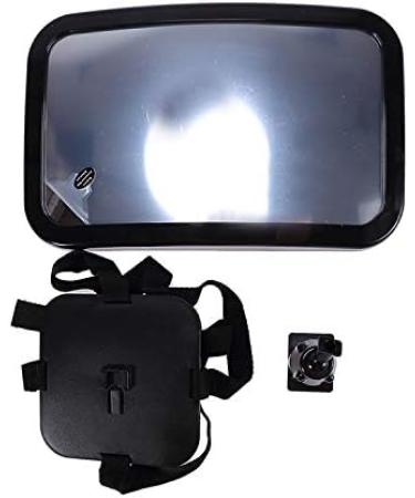 Large Shatterproof Baby Car Mirror | Back Seat Baby Mirror for Monitoring Child | Lightweight & Safe Rear View Mirror - Buy Online on SooperMarket.com
