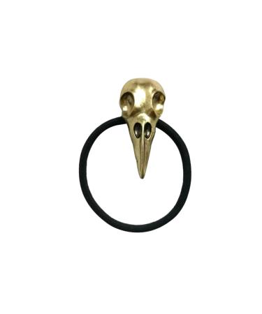 Amosfun Seamless Hair Ties Hair Bands for Womens Hair Womens Hair Accessories Alloy Hair Scrunchies Simple Hair Tie Elastic Skull Hair Ties Bird Skull Scrunchies Ring Halloween Women's