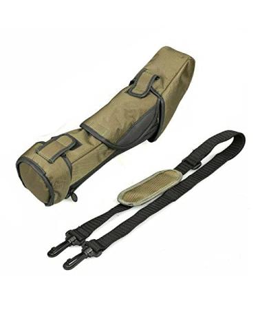20-60X80 25-75x100 Bird Watching Telescope Hunting Spotting Scope Case Bag Shock Absorbing Backpack Cover 80mm 100mm (For 80mm Telescope), Green (80/100 Cover)