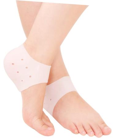 minkissy 15 Pairs Pedicure Heel Crack Reusable Moisturizing Heal Dry Cracked Heels Silicone Heel Grips Cushion Sleeves Foot Silicone Heel Pads Spa Heel Sleeve Gel Heel Protectors Sock Set - Buy Online on SooperMarket.com