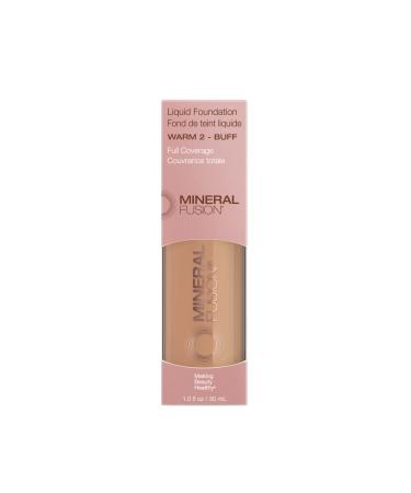 Mineral Fusion Liquid Foundation Warm 2 - 1 Fl Oz | Natural, Cruelty-Free Formula - Buy Online on SooperMarket.com