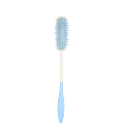 Lightweight Long Handle Soft Comb and Brush Non-slip Comfortable Handle Hairbrushes Easy to use for the elderly(white)