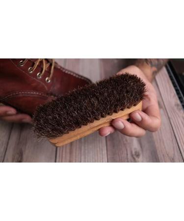 Shoe Polishing Brush With Wooden Handle High Shine Polish Buffing Brushes For Traditional Colour With Natural Bristles Ideal For Leather Shoes Boots Suede and Canvas - Buy Online on SooperMarket.com