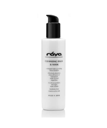 RAYA Facial Cleansing Balm and Mask (155) | Natural Water-Soluble Fluid Cleanser and Water-Proof Make-Up Remover for Combination and Dry Skin | Can Be Used as a Gentle Cleansing Mask