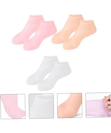 PLAFOPE 3pairs Moisturizing Socks High Heel Socks Socks Moisturizing Foot Covers Foot Features Socks for Women Foot Care Socks High Heels Moisturizing Foot Socks Sebs 21x9cm - Buy Online on SooperMarket.com