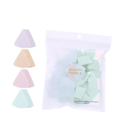 minkissy 1 Triangle Wedges Face Power Exfoliating Sponge Blending Sponge a Makeup Puff Multi-colored Makeup Sponges Makeup Wedge Bulk Face Powder Wedge Bulk Sponges Loose Powder Cosmetic 8.3X8.3X10CM As Shown