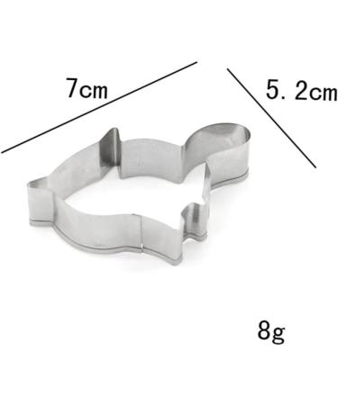 MAGICLULU 5 Pcs Cake Mold Baking Mold Stainless Steel Mold Fondant Mold Baking Tools Fudge medium Silver - Buy Online on SooperMarket.com