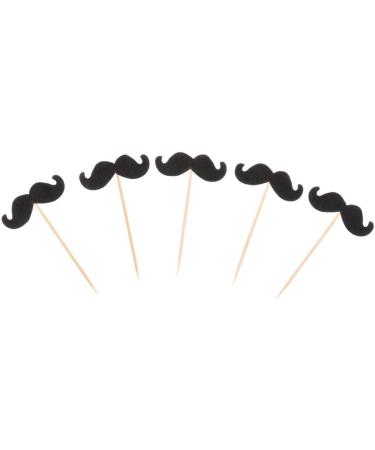 Luzhengyang 20pcs Mustache Stick Cupcake Birthday Wedding Cake Topper - Buy Online on SooperMarket.com