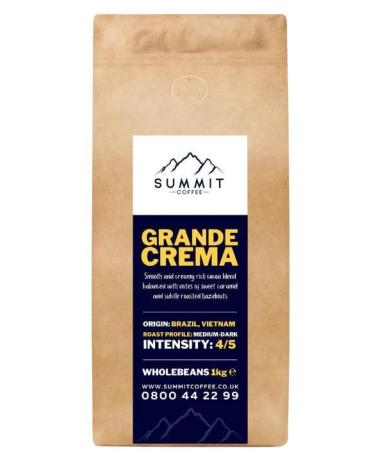Summit Grande Crema Coffee Beans (500G)